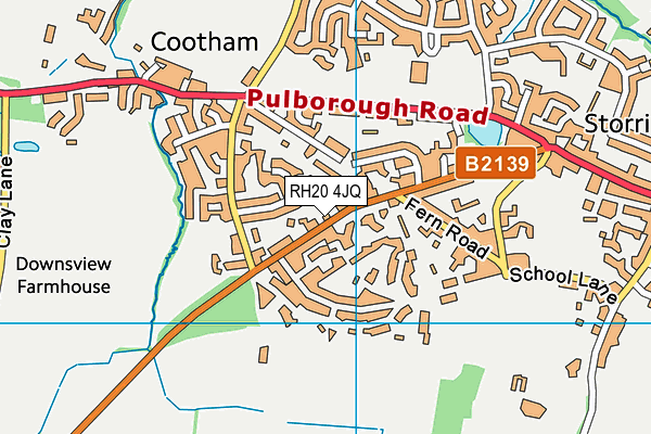 RH20 4JQ map - OS VectorMap District (Ordnance Survey) RH20 4JQ map - OS VectorMap District (Ordnance Survey)