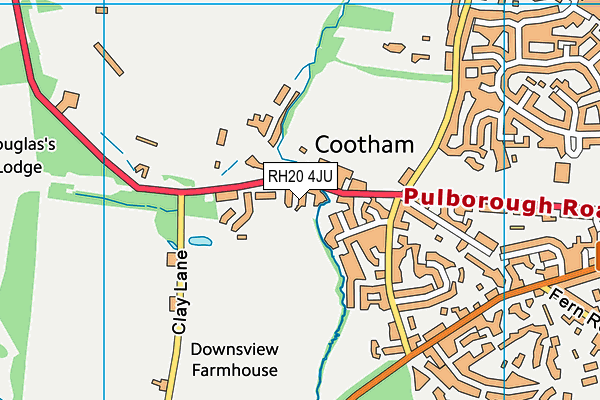 RH20 4JU map - OS VectorMap District (Ordnance Survey) RH20 4JU map - OS VectorMap District (Ordnance Survey)