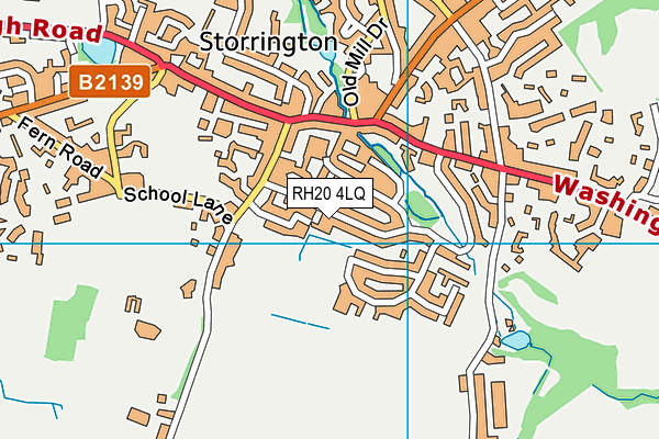 RH20 4LQ map - OS VectorMap District (Ordnance Survey) RH20 4LQ map - OS VectorMap District (Ordnance Survey)