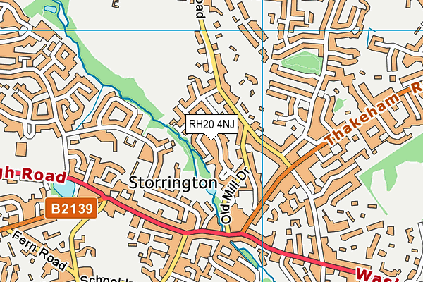 RH20 4NJ map - OS VectorMap District (Ordnance Survey) RH20 4NJ map - OS VectorMap District (Ordnance Survey)