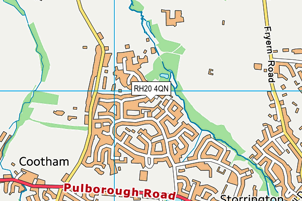 RH20 4QN map - OS VectorMap District (Ordnance Survey)
