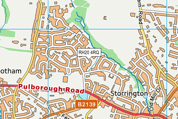 RH20 4RQ map - OS VectorMap District (Ordnance Survey) RH20 4RQ map - OS VectorMap District (Ordnance Survey)