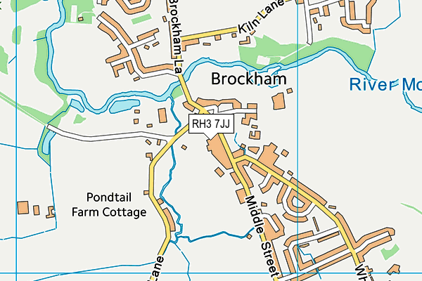 RH3 7JJ map - OS VectorMap District (Ordnance Survey) RH3 7JJ map - OS VectorMap District (Ordnance Survey)