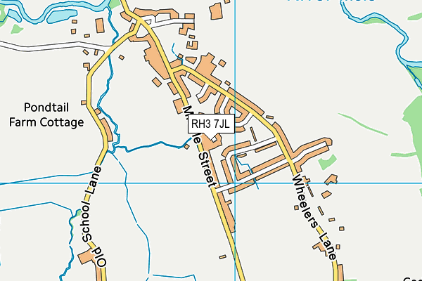 RH3 7JL map - OS VectorMap District (Ordnance Survey) RH3 7JL map - OS VectorMap District (Ordnance Survey)