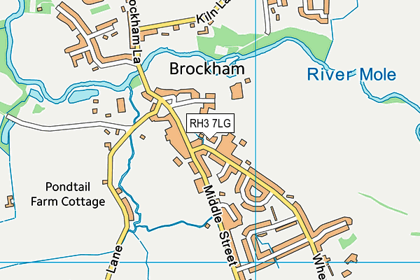 RH3 7LG map - OS VectorMap District (Ordnance Survey) RH3 7LG map - OS VectorMap District (Ordnance Survey)