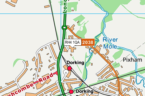 RH4 1QA map - OS VectorMap District (Ordnance Survey) RH4 1QA map - OS VectorMap District (Ordnance Survey)