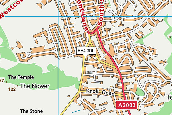 RH4 3DL map - OS VectorMap District (Ordnance Survey)