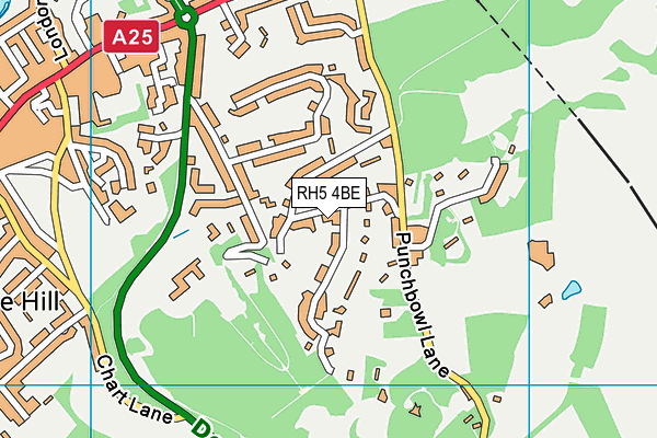 RH5 4BE map - OS VectorMap District (Ordnance Survey) RH5 4BE map - OS VectorMap District (Ordnance Survey)