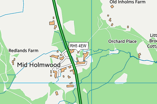 RH5 4EW map - OS VectorMap District (Ordnance Survey) RH5 4EW map - OS VectorMap District (Ordnance Survey)
