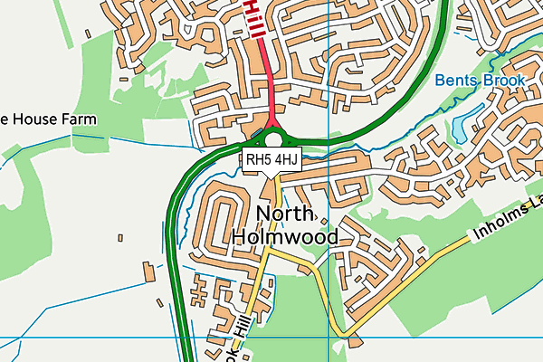 RH5 4HJ map - OS VectorMap District (Ordnance Survey) RH5 4HJ map - OS VectorMap District (Ordnance Survey)