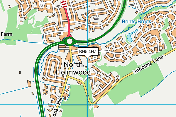 RH5 4HZ map - OS VectorMap District (Ordnance Survey) RH5 4HZ map - OS VectorMap District (Ordnance Survey)