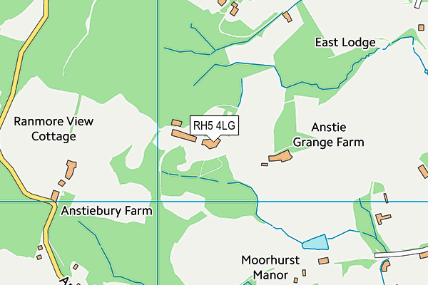 RH5 4LG map - OS VectorMap District (Ordnance Survey) RH5 4LG map - OS VectorMap District (Ordnance Survey)