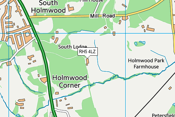 RH5 4LZ map - OS VectorMap District (Ordnance Survey) RH5 4LZ map - OS VectorMap District (Ordnance Survey)