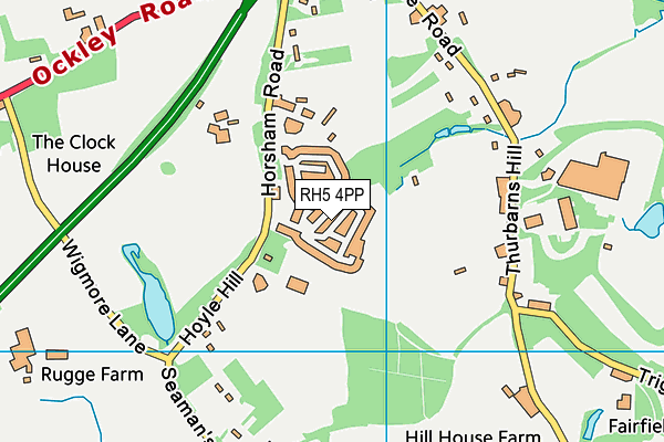 RH5 4PP map - OS VectorMap District (Ordnance Survey) RH5 4PP map - OS VectorMap District (Ordnance Survey)