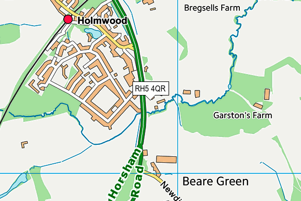 RH5 4QR map - OS VectorMap District (Ordnance Survey) RH5 4QR map - OS VectorMap District (Ordnance Survey)
