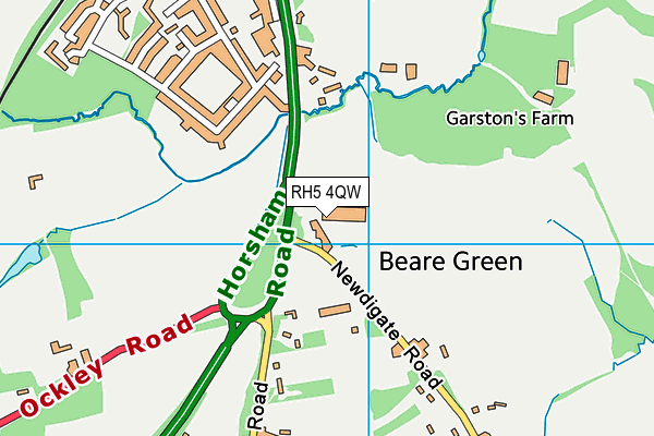 RH5 4QW map - OS VectorMap District (Ordnance Survey) RH5 4QW map - OS VectorMap District (Ordnance Survey)