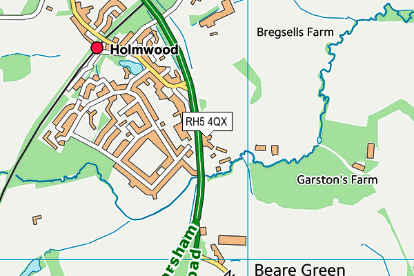 RH5 4QX map - OS VectorMap District (Ordnance Survey) RH5 4QX map - OS VectorMap District (Ordnance Survey)