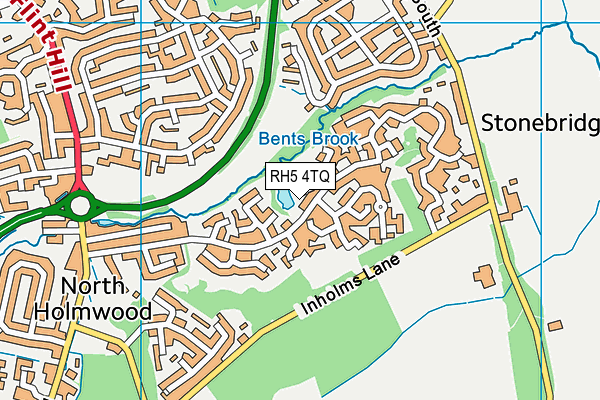 RH5 4TQ map - OS VectorMap District (Ordnance Survey) RH5 4TQ map - OS VectorMap District (Ordnance Survey)