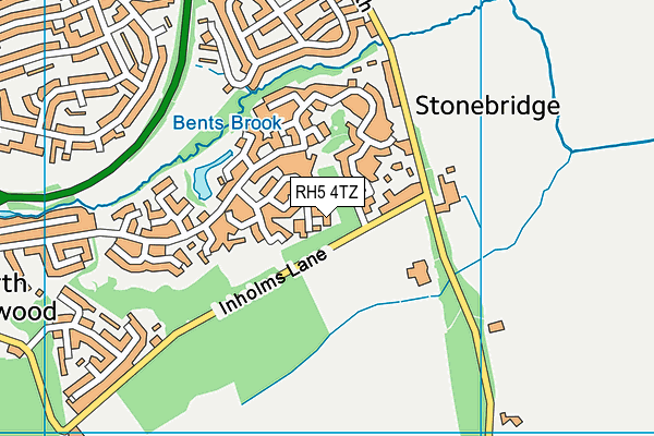 RH5 4TZ map - OS VectorMap District (Ordnance Survey) RH5 4TZ map - OS VectorMap District (Ordnance Survey)