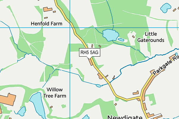 RH5 5AG map - OS VectorMap District (Ordnance Survey) RH5 5AG map - OS VectorMap District (Ordnance Survey)