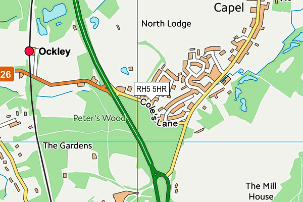 RH5 5HR map - OS VectorMap District (Ordnance Survey) RH5 5HR map - OS VectorMap District (Ordnance Survey)