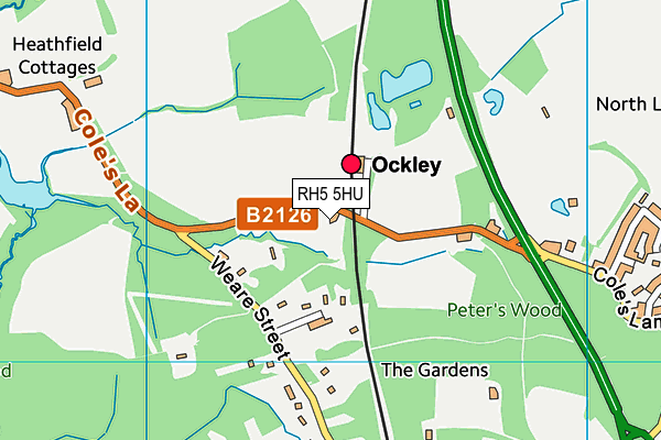 RH5 5HU map - OS VectorMap District (Ordnance Survey) RH5 5HU map - OS VectorMap District (Ordnance Survey)
