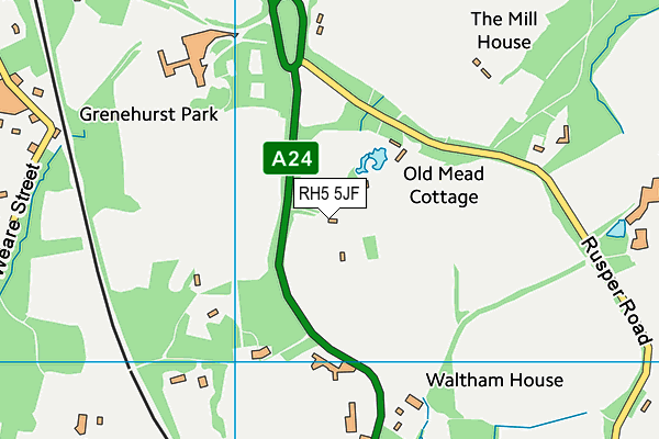 RH5 5JF map - OS VectorMap District (Ordnance Survey) RH5 5JF map - OS VectorMap District (Ordnance Survey)