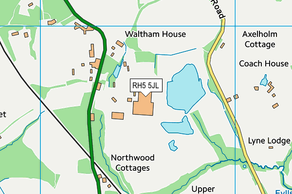 RH5 5JL map - OS VectorMap District (Ordnance Survey) RH5 5JL map - OS VectorMap District (Ordnance Survey)