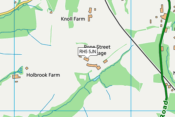 RH5 5JN map - OS VectorMap District (Ordnance Survey) RH5 5JN map - OS VectorMap District (Ordnance Survey)