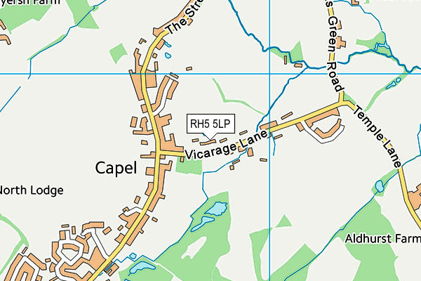 RH5 5LP map - OS VectorMap District (Ordnance Survey) RH5 5LP map - OS VectorMap District (Ordnance Survey)