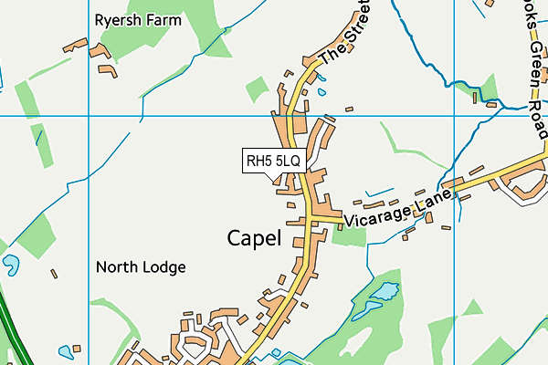 RH5 5LQ map - OS VectorMap District (Ordnance Survey) RH5 5LQ map - OS VectorMap District (Ordnance Survey)