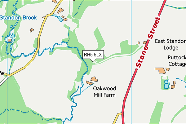 RH5 5LX map - OS VectorMap District (Ordnance Survey) RH5 5LX map - OS VectorMap District (Ordnance Survey)