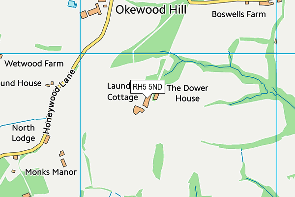 RH5 5ND map - OS VectorMap District (Ordnance Survey) RH5 5ND map - OS VectorMap District (Ordnance Survey)