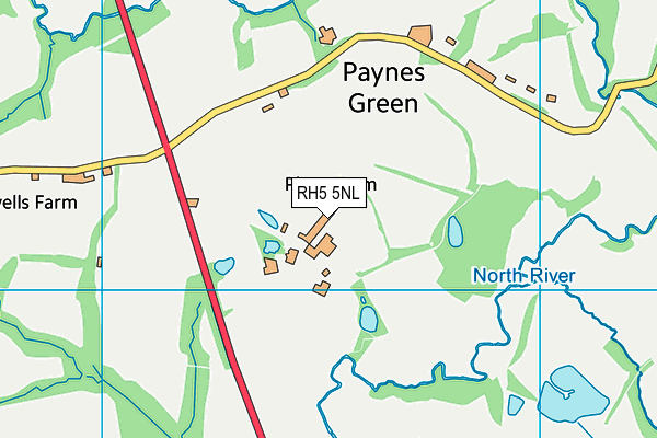 RH5 5NL map - OS VectorMap District (Ordnance Survey) RH5 5NL map - OS VectorMap District (Ordnance Survey)