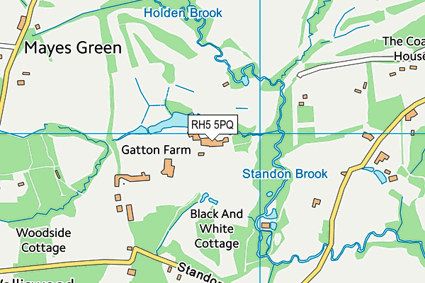 RH5 5PQ map - OS VectorMap District (Ordnance Survey) RH5 5PQ map - OS VectorMap District (Ordnance Survey)