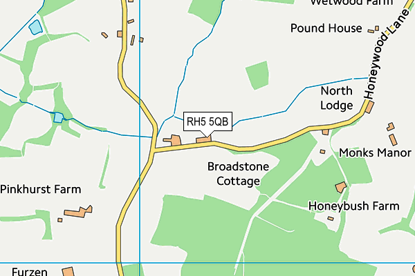RH5 5QB map - OS VectorMap District (Ordnance Survey) RH5 5QB map - OS VectorMap District (Ordnance Survey)