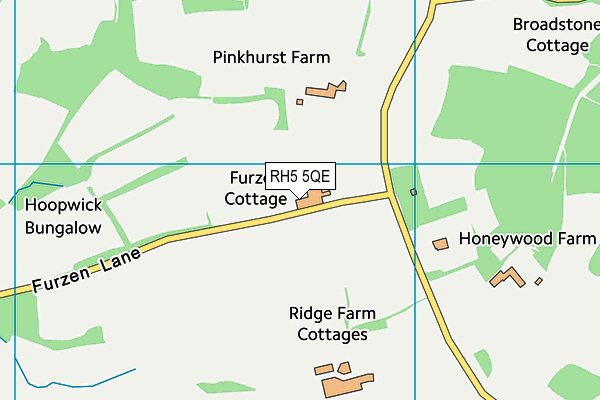RH5 5QE map - OS VectorMap District (Ordnance Survey) RH5 5QE map - OS VectorMap District (Ordnance Survey)