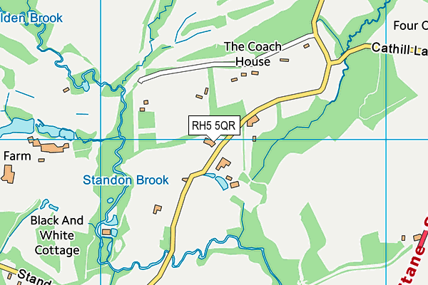 RH5 5QR map - OS VectorMap District (Ordnance Survey) RH5 5QR map - OS VectorMap District (Ordnance Survey)