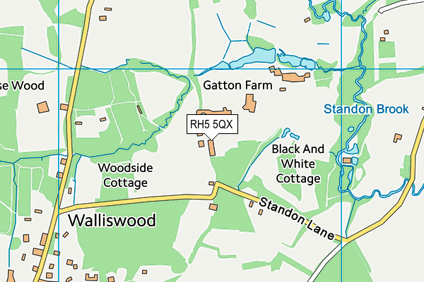 RH5 5QX map - OS VectorMap District (Ordnance Survey) RH5 5QX map - OS VectorMap District (Ordnance Survey)