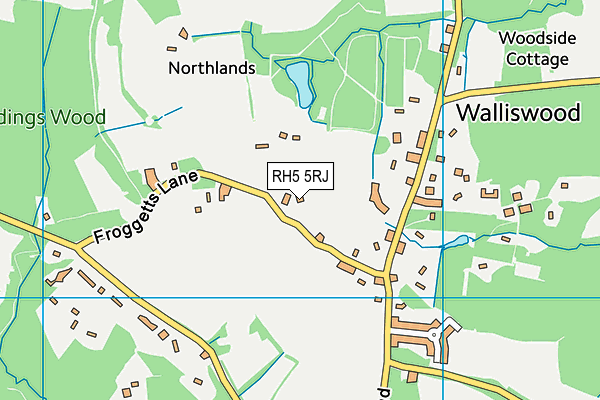 RH5 5RJ map - OS VectorMap District (Ordnance Survey) RH5 5RJ map - OS VectorMap District (Ordnance Survey)