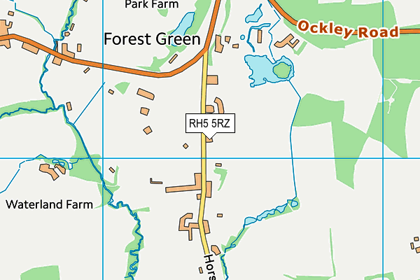 RH5 5RZ map - OS VectorMap District (Ordnance Survey) RH5 5RZ map - OS VectorMap District (Ordnance Survey)