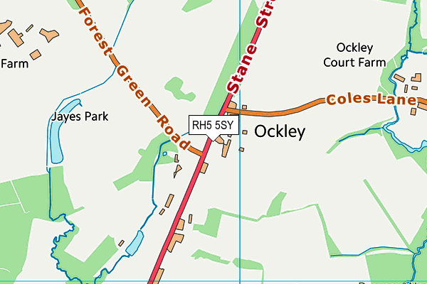 RH5 5SY map - OS VectorMap District (Ordnance Survey) RH5 5SY map - OS VectorMap District (Ordnance Survey)
