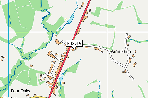 RH5 5TA map - OS VectorMap District (Ordnance Survey) RH5 5TA map - OS VectorMap District (Ordnance Survey)