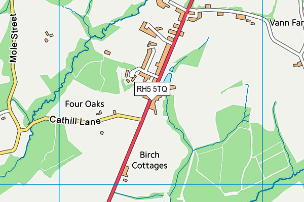 RH5 5TQ map - OS VectorMap District (Ordnance Survey) RH5 5TQ map - OS VectorMap District (Ordnance Survey)