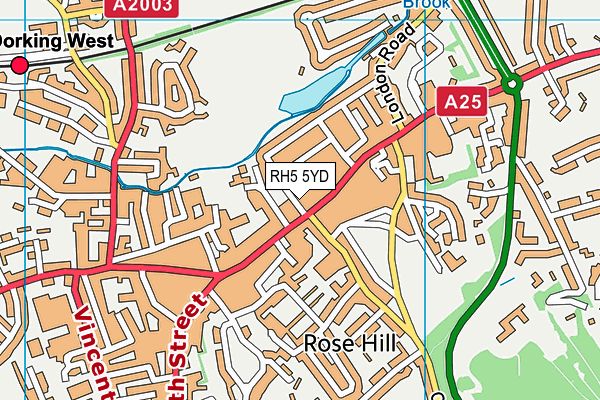RH5 5YD map - OS VectorMap District (Ordnance Survey) RH5 5YD map - OS VectorMap District (Ordnance Survey)