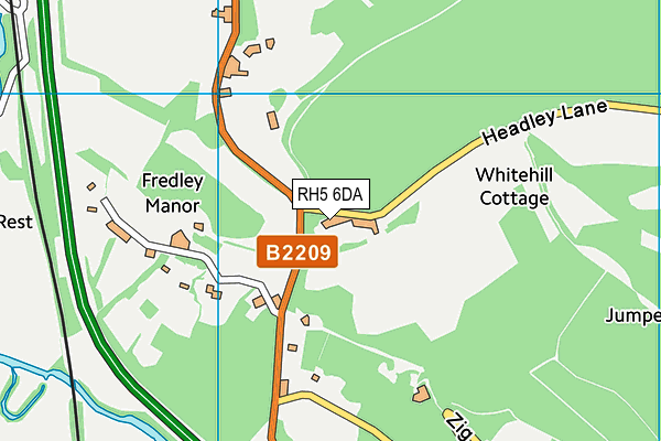RH5 6DA map - OS VectorMap District (Ordnance Survey) RH5 6DA map - OS VectorMap District (Ordnance Survey)
