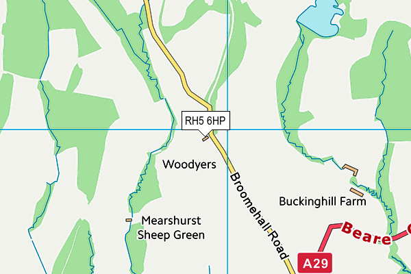 RH5 6HP map - OS VectorMap District (Ordnance Survey) RH5 6HP map - OS VectorMap District (Ordnance Survey)