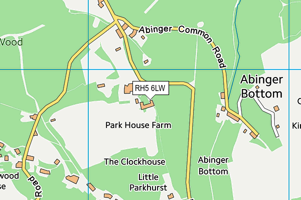 RH5 6LW map - OS VectorMap District (Ordnance Survey)