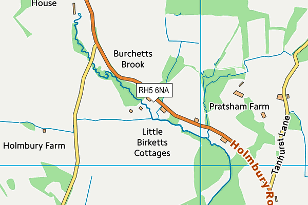 RH5 6NA map - OS VectorMap District (Ordnance Survey) RH5 6NA map - OS VectorMap District (Ordnance Survey)
