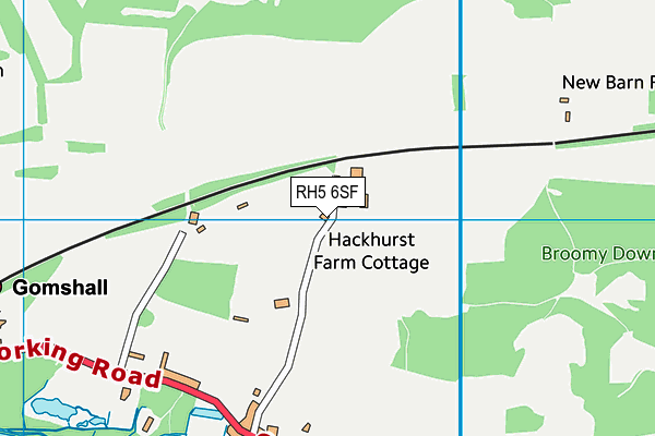 RH5 6SF map - OS VectorMap District (Ordnance Survey) RH5 6SF map - OS VectorMap District (Ordnance Survey)